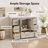 Calonia Snowline Freestanding Double Sink Bathroom Vanity With Engineered Stone Top-536950029