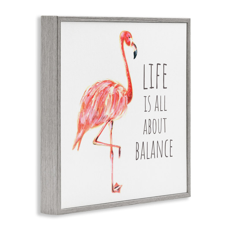 «Life Is About Balance» par - Illustration, H 12 po x l 12 po, Estampe numérique Farmhouse