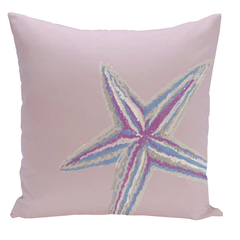 Housse et insert de coussin décoratif décoratif étoile de mer, 16" x 16"