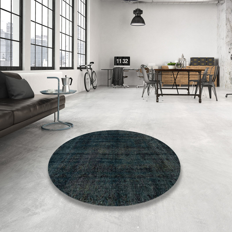 Abstract Indoor Rug, Round 7'