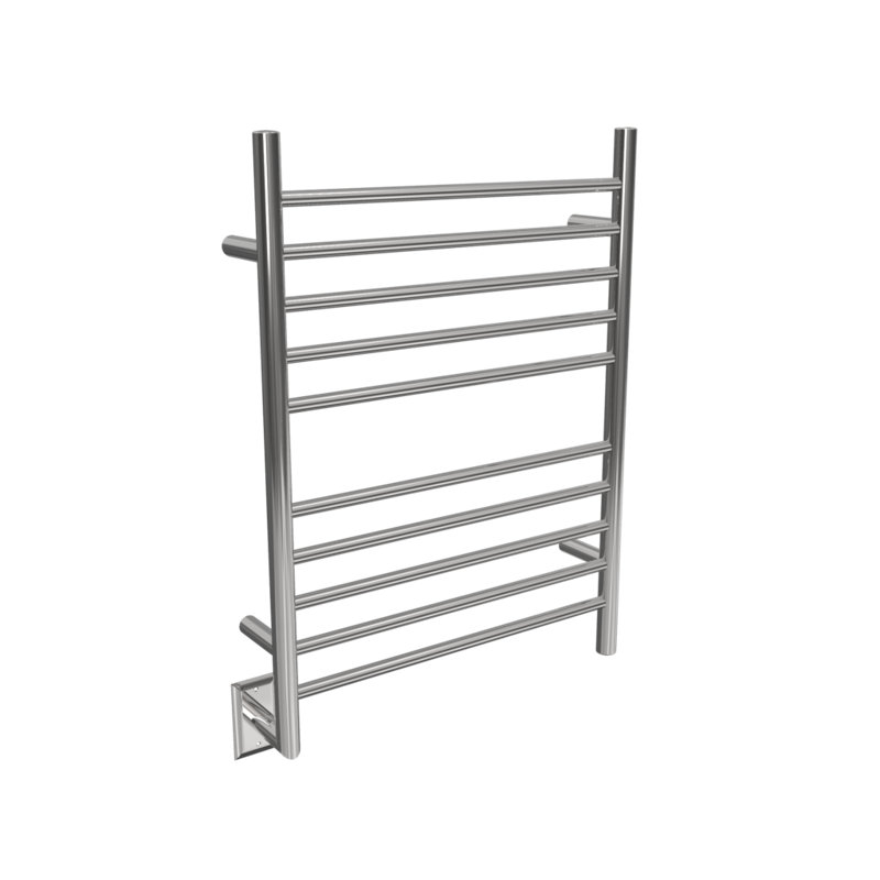 Chauffe-serviette hybride gauche radiant électrique à gauche / câblé, Poli
