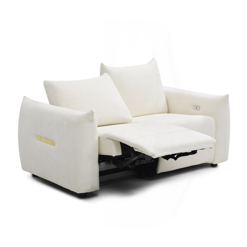 Comfortable Power Lift Loveseat With Advanced Functions For Relaxation, Beige Linen