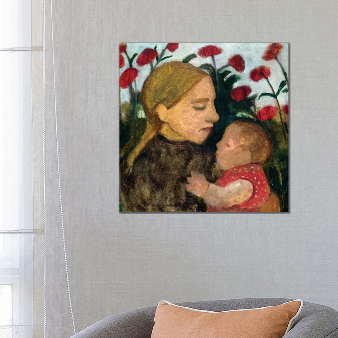 Mother And Child, C.1904 by Paula Modersohn-Becker - Wrapped Canvas Painting