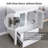  48“ Single Bathroom Vanity Set with Glass Vessel Sink, Manufactured Wood Top, Water Resistant, Zinc Alloy Faucet-64565888
