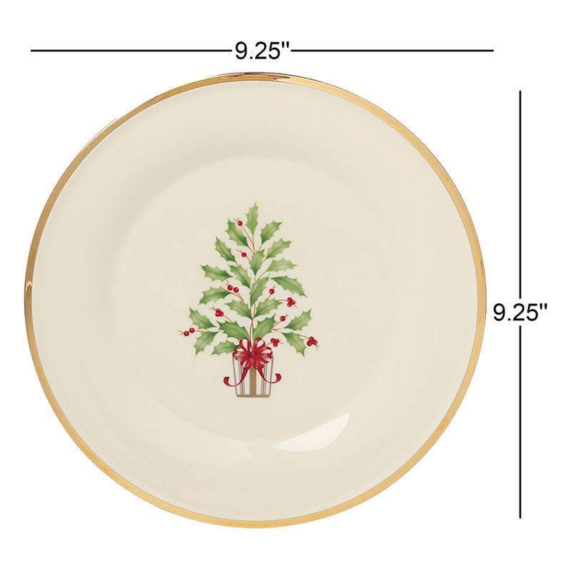 Holiday Tree Accent Plates, Set of 4