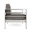 Terrasse extérieure en aluminium kaki - 147 cm de largeur - Assemblage requis - Couleur : Imperméable - Hauteur du siège requise : 126 cm