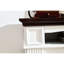 Meuble télé 70 po avec foyer, grand espace de rangement, salon / chambre à coucher, foyer électrique cerise / blanc de 70 po, options polyvalentes, salon / chambre à coucher,