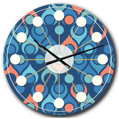 Horloge murale rétro Mid-Century
