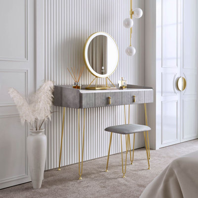 Hutchinson Dressing Table with Mirror