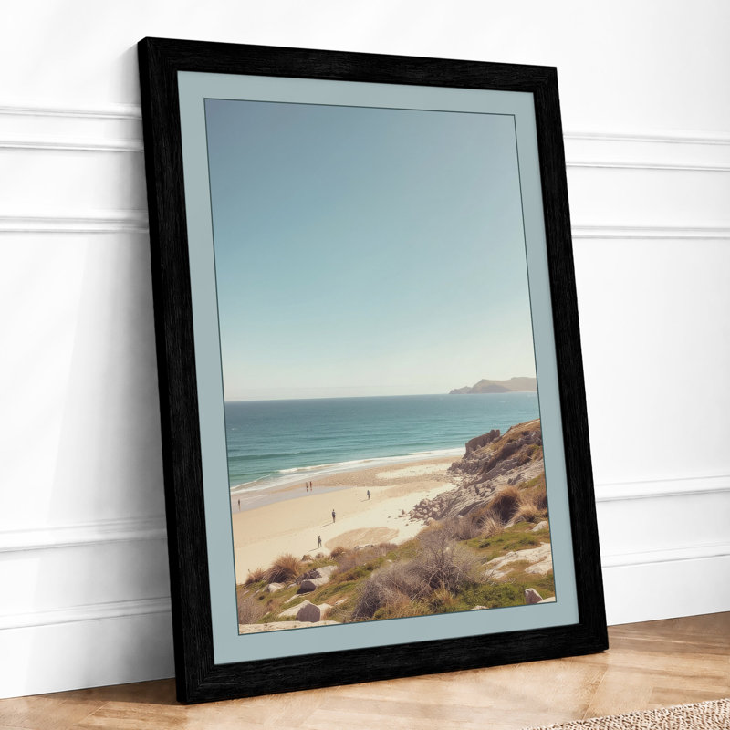 Quiet Morning Coastal - Framed Print, A2 - 59.4 x 42.0 cm, Black