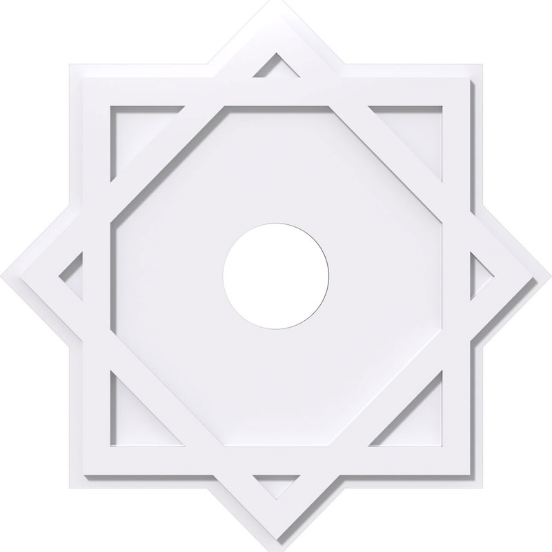Médaillon de plafond contemporain 26 po x P 7 po x P 14 1/4 po x P 1 po Axel, H 1 po x l 32 po x P 32 po