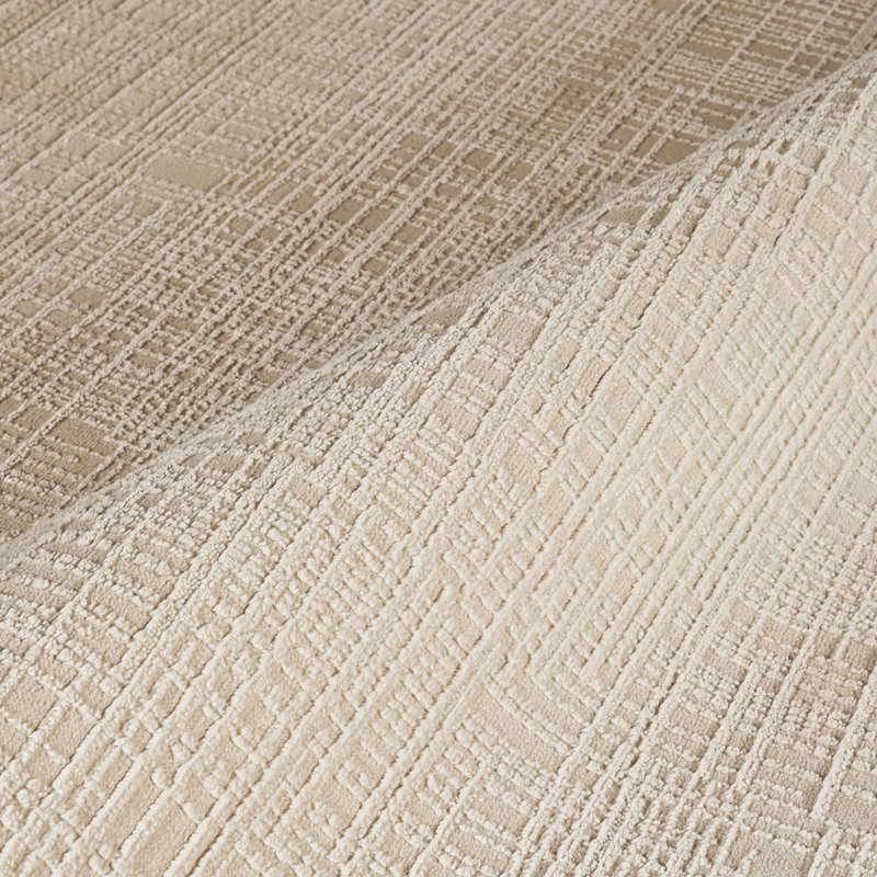 Tapis beige tissé texturé Abani, 7 pi 9 po x 10 pi 2 po