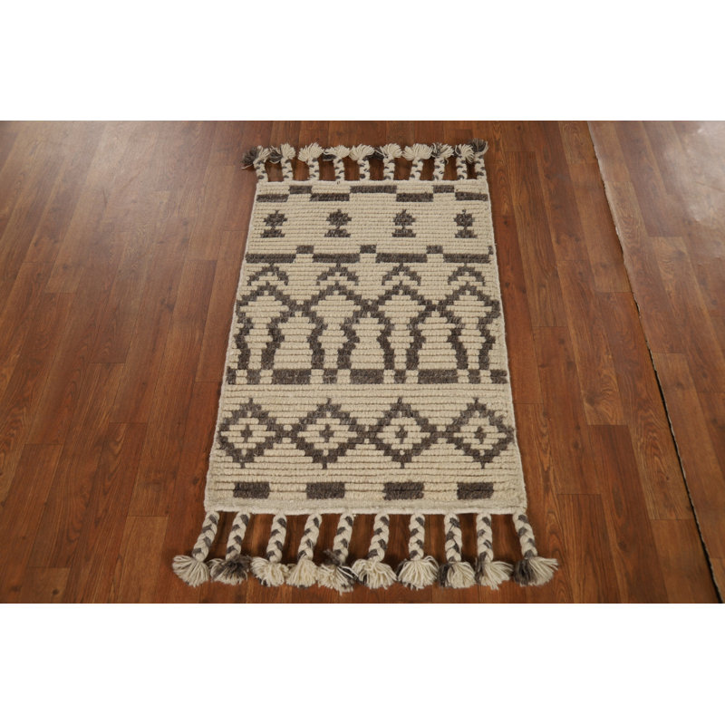 Tapis décoratif rayé indien marocain 2x3
