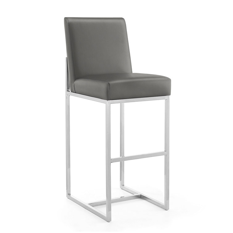 Element Upholstered Counter Stool with Metal Frame