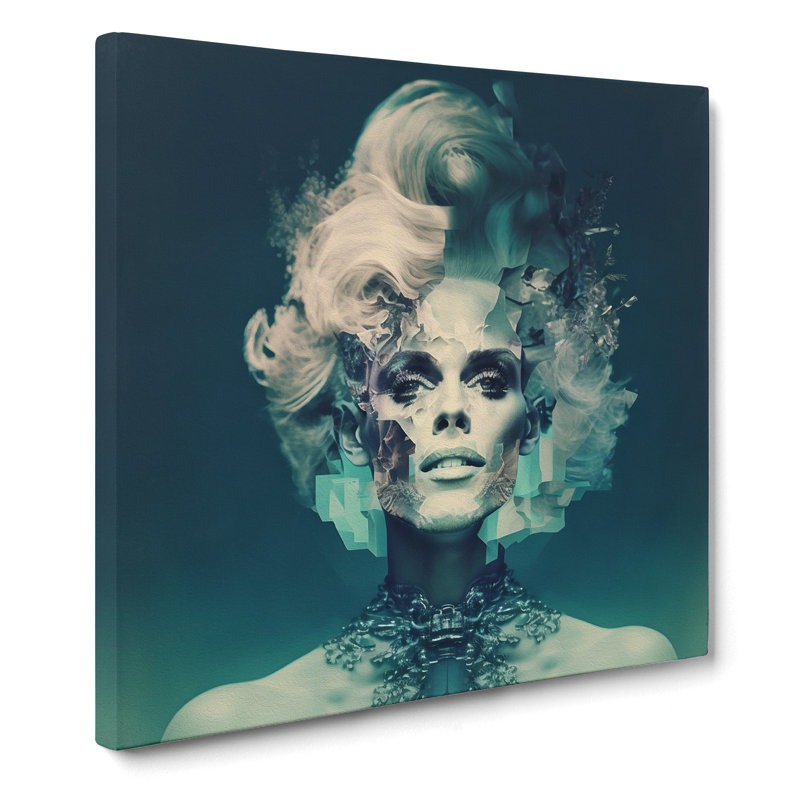 Drag Queen Double Exposure - Wrapped Canvas