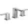 Moen 90 Degree 8 in. Widespread 2-Handle Mid-Arc Bathroom Faucet Trim Kit in Chrome (Valve Not Included)