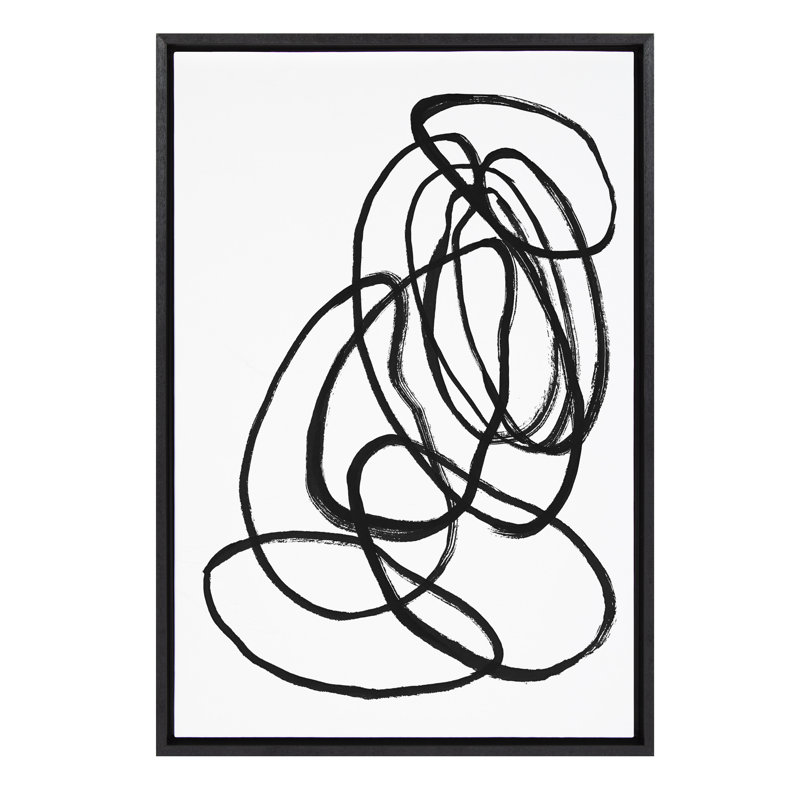 «Ring of Light 2» par Nikki Chu, reproduction d'art sur toile encadrée, Toile avec cadre noir