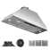 VIKIO 36" 900 CFM Convertible Insert Range Hood in Stainless Steel with 3-Speed