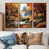 Toile avec cadre flottant brun