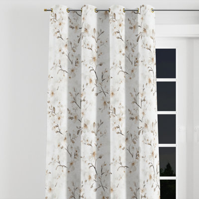 Rideaux obscurcissant Modern Room - Rideau à œillets floral Babie - 1 panneau