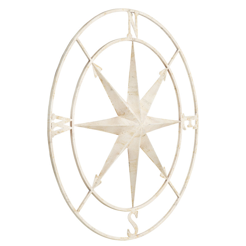 Ornament Wall Decor on Metal, Cream, 104.14cm H x 104.14cm W x 5.08cm D