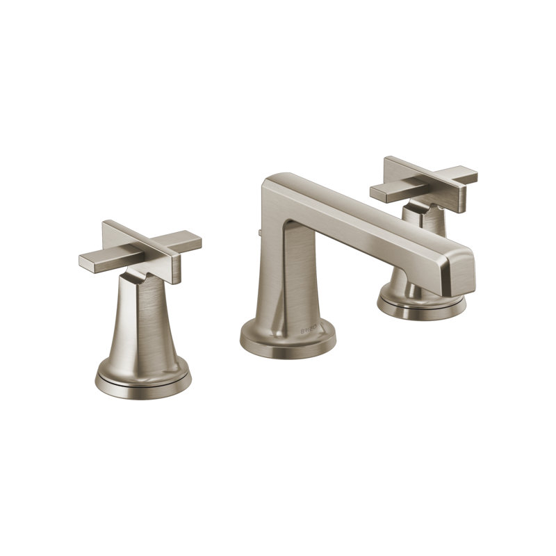 Levoir® Two-Handle Wall Mount Lavatory Faucet, Luxe Nickel, High Cross Handle, 1.2