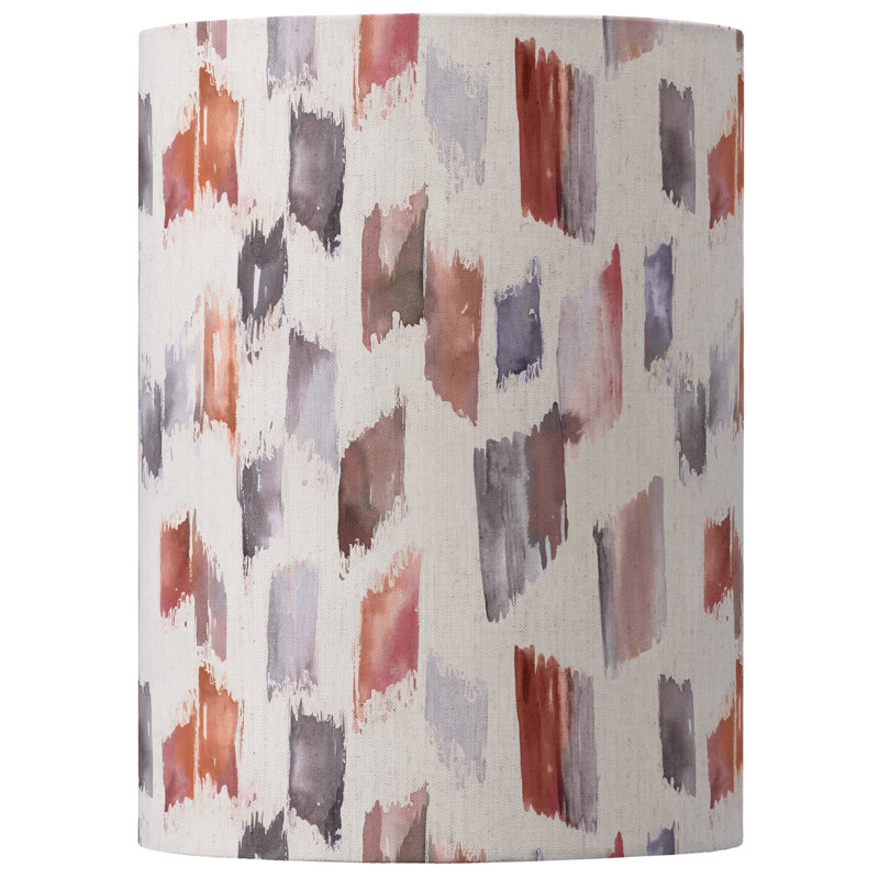 Cotton Round Lamp Shade ( No Direct Attachment Method ), Orange, 30cm H x 21cm W x 21cm D