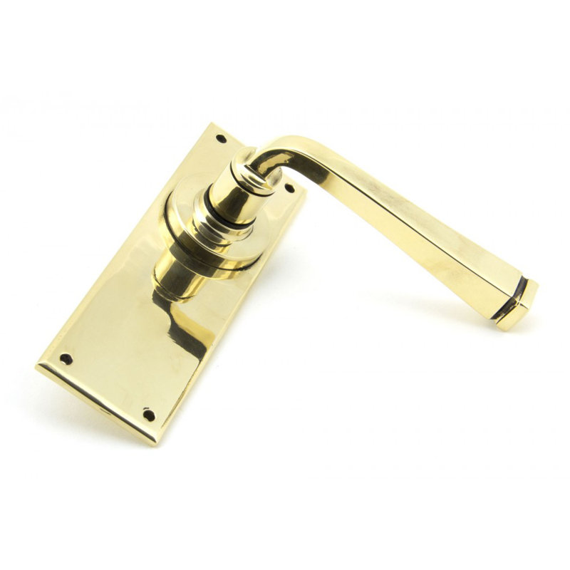 Avon Latch Door Handle Kit, Aged Brass