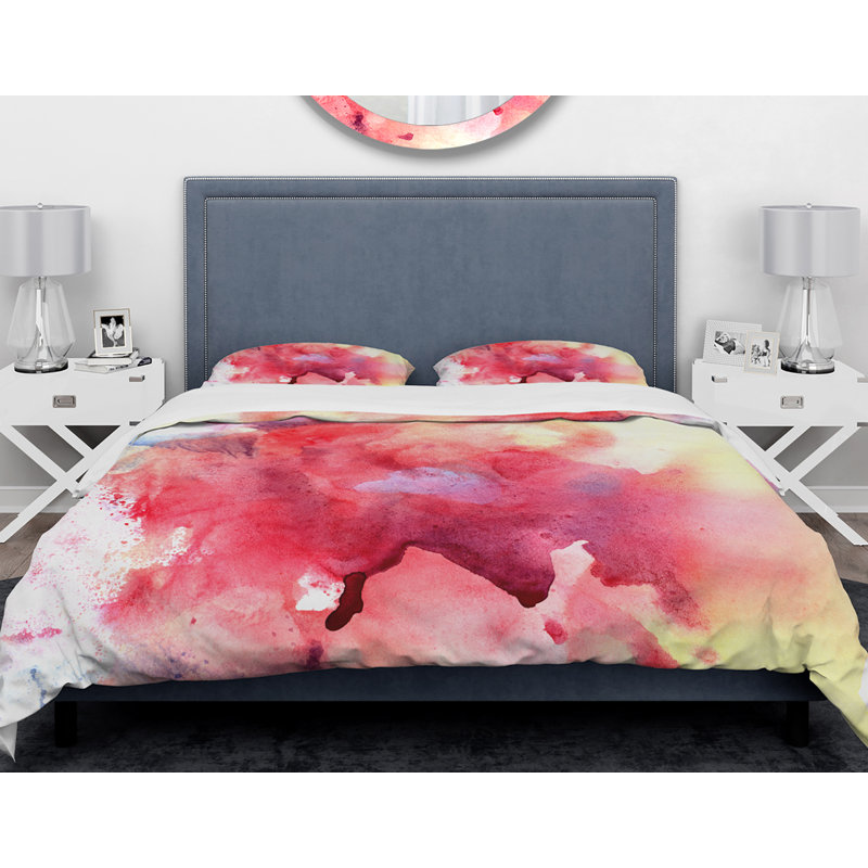 Modern & Contemporary Abstract Duvet Cover, King Duvet Cover + 2 Shams