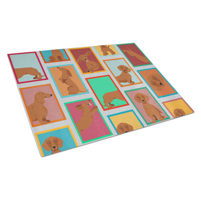 Planche à découper Lots of Red Dachshund