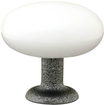 Madison Oversized 1 1/4" Diameter Mushroom Knob, 1.25" H x 1.25" W x 1.25" D, Black/Satin Steel