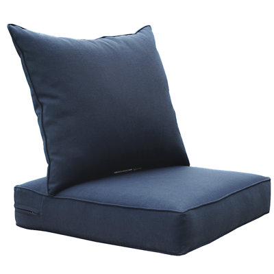 Ensemble de coussins de chaise d'extérieur / intérieur, coussins de remplacement de siège de patio profond