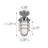 Gillingham 1-Light Ceiling Light In Polished Chrome
