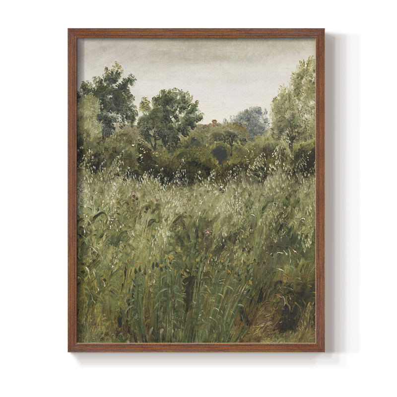 «Vintage Landscape CCLIX» sur papier, Noyer