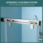 Porte de douche coulissante triple 48 po x H 76 po (8 mm) en verre transparent, cadre en acier inoxydable-129435293