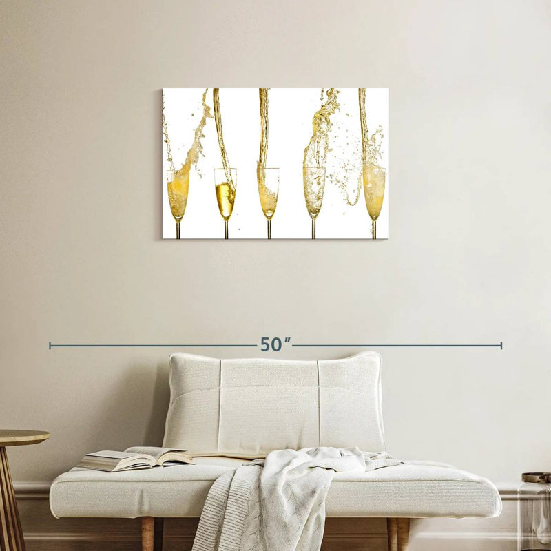 Yarlin Champagne Streams, 20" H x 30" W