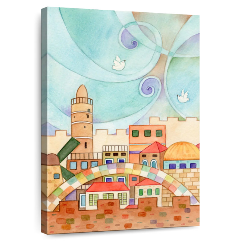 Jerusalem Abstract Sky, 12" H x 8" W