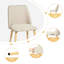 48cm H Linen Upholstered Upholstered Back Side Chair-416320113