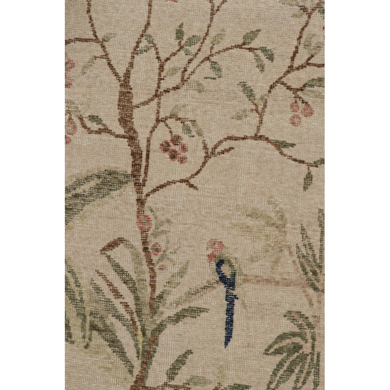 Distressed Homage Hand Knotted Wool Area Rug, Rectangle 8' x 10'