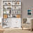 70.8" H x 23.6" W Solid Wood Bookcase , 5 Adjustable Shelves and Cabinet Doors-293500946