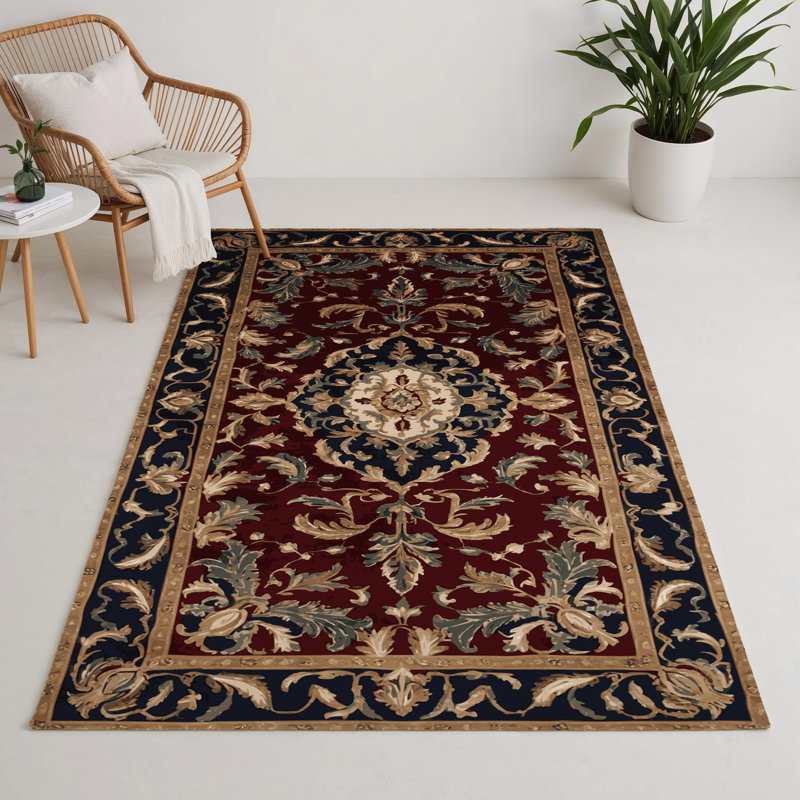 Tapis d'intérieur et d'extérieur brun français, Rectangle 9 pi x 12 pi