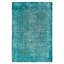 Tapis turquoise à transition de couleur 5 pi 6 po x 8 pi 2 po