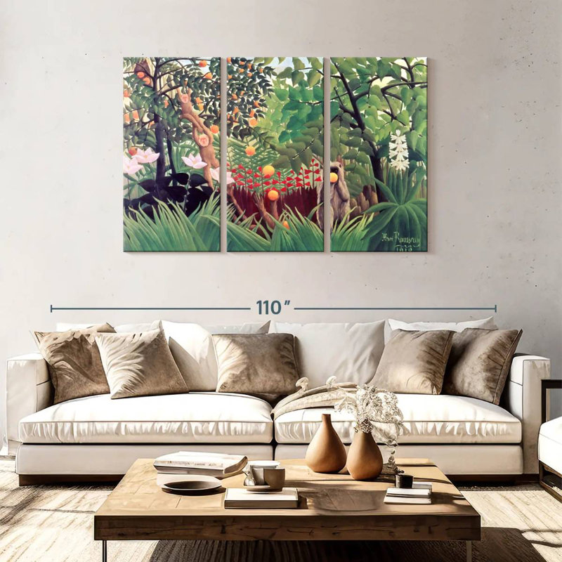 Paysage exotique d'Alvord 1910, H 48 po x l 74 po
