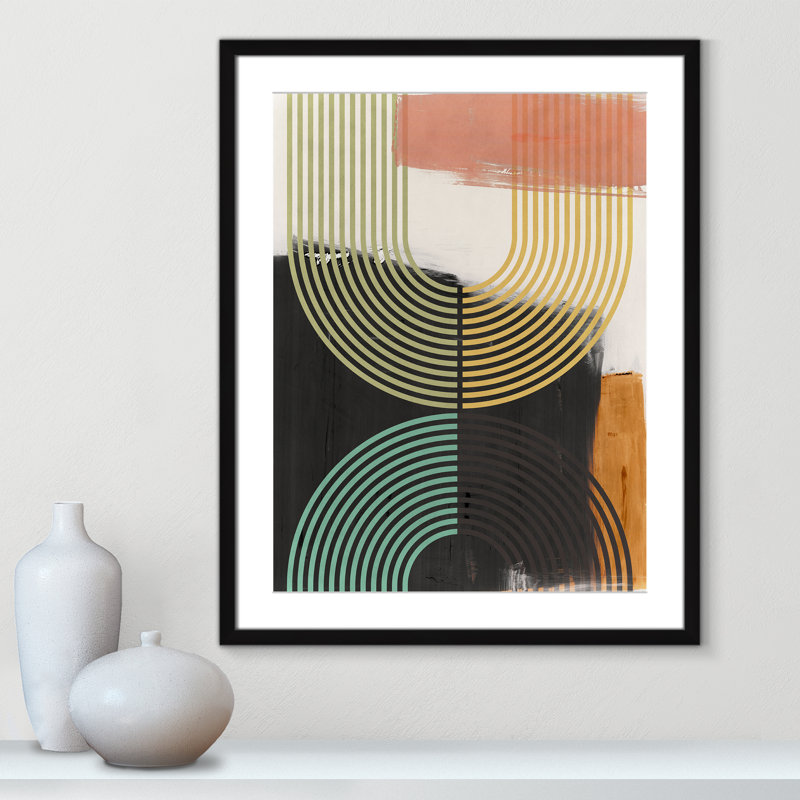 «Bolded II» par Isabelle Z, L 23,5 po x H 29,5 po, Matted Print, Noir satiné