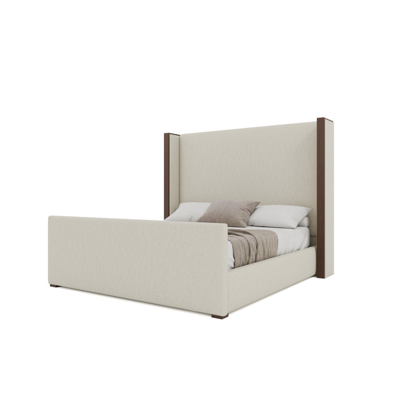 Irene Luxe Footboard Mid Bed, California King, Off White