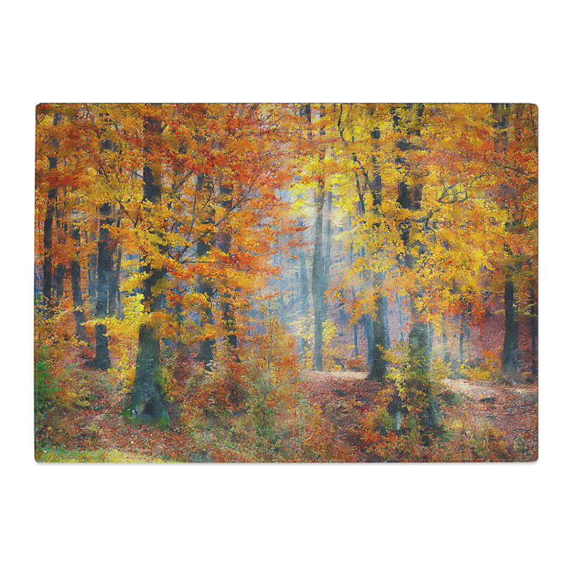 Autumn Forest Vol.3 Painting Chopping Board, 0.4cm H x 29cm W x 39cm L