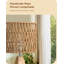 36cm Solid Wood Tripod Lamp With Rope-Woven Lampshade (Bulb Included)
