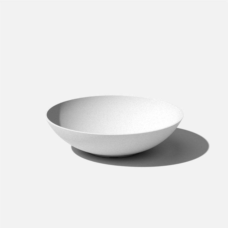 Pot à fleurs Pure Series Lane, H 6 po x l 24 po x P 24 po, Blanc, Ensemble de 1