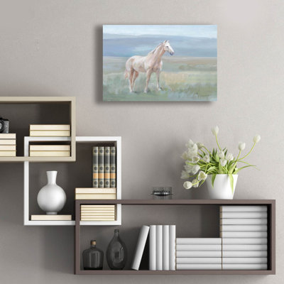  «Mountain Mare Landscape» par Danhui Nai, art mural en verre acrylique, 24 po x 16 po