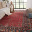 Tapis rouge / bleu noué à la main Buchan Jaipur Living Donte-58626111
